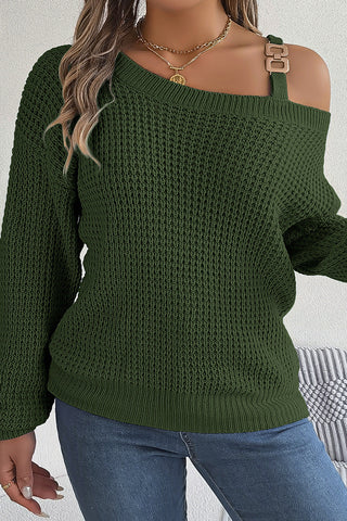 Off-Shoulder Knit Sweater