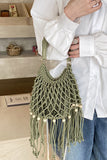 Chic Knotted Fringe Handbag