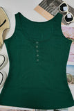 Button-Front Tank Top