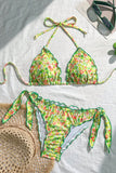 Floral Triangle Bikini Set