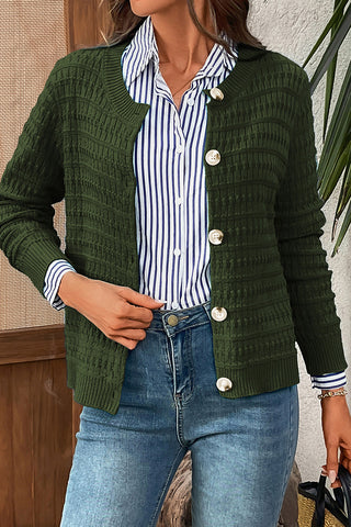 Textured Button-Front Jacket