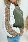Stylish Lace-Trimmed Sweatshirt