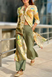 Artistic Print Longline Shirt Dress
