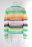 Vibrant Striped Crochet Top