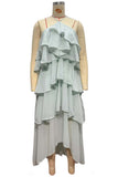 Layered Halter Maxi Dress