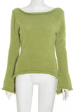 Off-Shoulder Knit Top