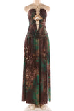 Strappy Halter Maxi Dress