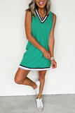 Sleeveless V-Neck Casual Dress