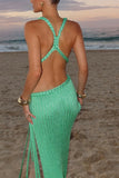 Strappy Cutout Knit Sundress