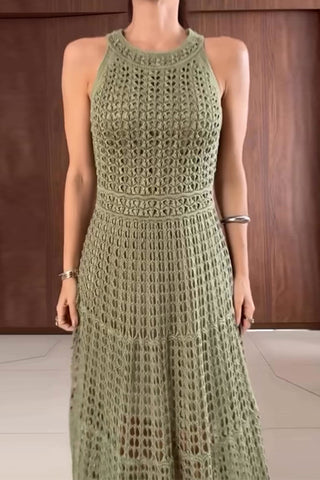 Stylish Crochet Maxi Dress
