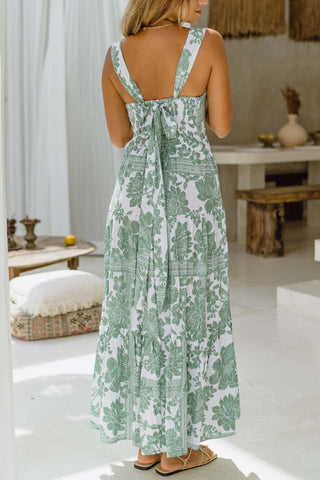 Sleeveless Floral Maxi Dress