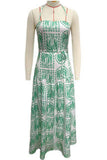 Halter-Neck Maxi Dress