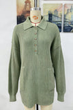 Button-Down Sweater Dress