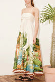 Tropical Print Maxi Dress