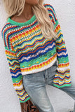 Vibrant Multi-Pattern Sweater