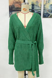 Tie-Waist Longline Cardigan