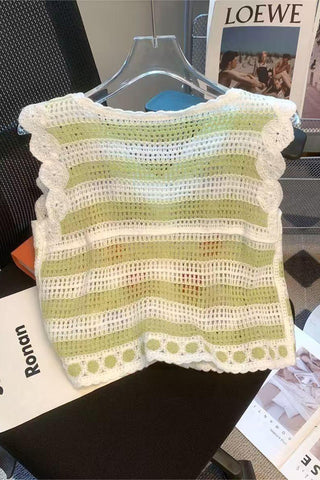 Crochet Patterned Tank Top