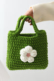 Floral Knit Handbag