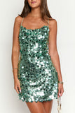 Sequin Strappy Casual Dress
