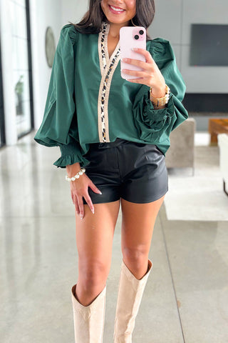 Elegant Puff Sleeve Blouse