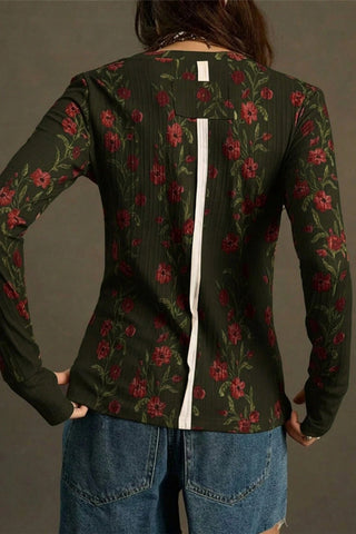 Floral Long-Sleeve T-Shirt