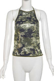Sequin-Embellished Halter Tank