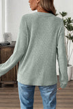 Ribbed Henley Sweater