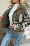Stylish Button-Up Corduroy Jacket