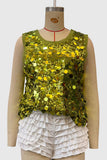 Sleeveless Sequin Tank Top