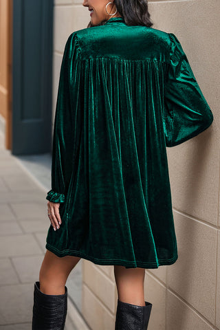 Elegant Long-Sleeve Casual Dress