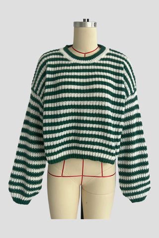 Striped Knit Sweater