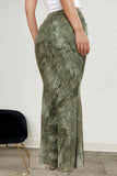 Elegant Maxi Skirt with Side Buckle