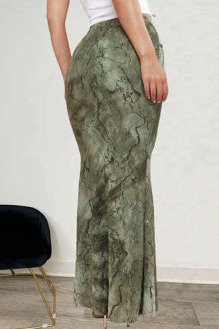 Elegant Maxi Skirt with Side Buckle