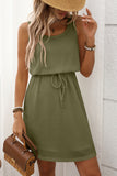 Sleeveless Textured Casual Dress