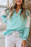 Casual Chic Sweatshirt with Patchwork Details