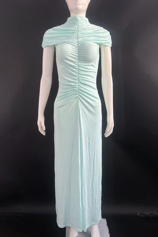 Elegant High-Neck Evening Dress