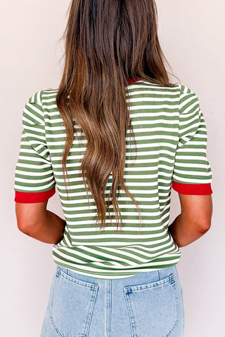 Striped Short Sleeve T-Shirt