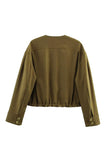Button-Front Utility Jacket