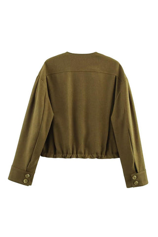 Button-Front Utility Jacket