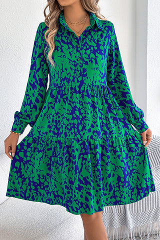 Long Sleeve Dress with Bold Printed Style