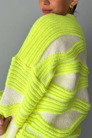 Striped Wave Pattern Sweater