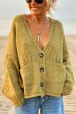 Relaxed Button-Front Cardigan
