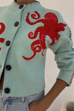 Octopus Embellished Cardigan