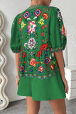 Floral Tie-Front Short Set