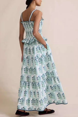 Tiered Floral Maxi Dress