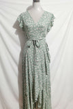Flutter-Sleeve Wrap Dress