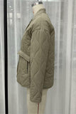 Quilted Button-Up Jacket