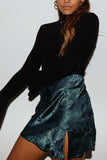 Floral Jacquard Pencil Skirt
