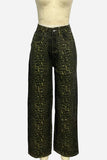 Relaxed Fit Printed Straight Jeans
