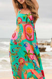 Vibrant Print Maxi Dress